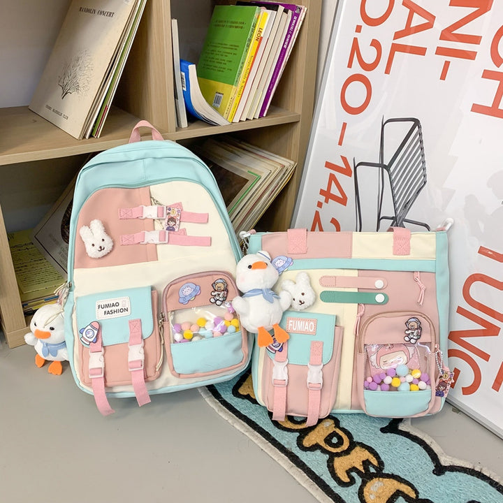 Casual Fashion Color Contrast Backpack - ZEYTONCART