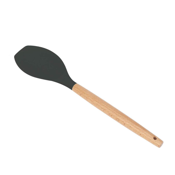 Wooden Handle Silicone Cooking Utensils Set - ZEYTONCART