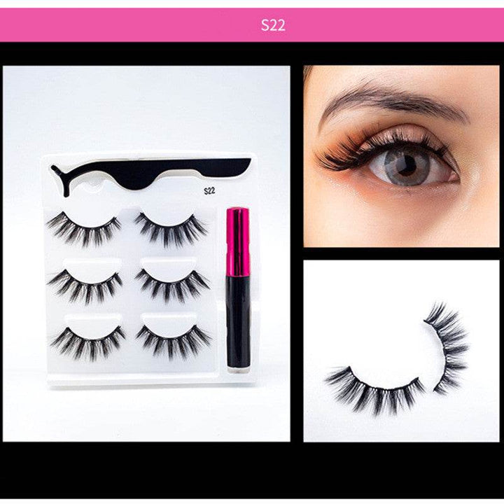 3 Pairs Of Magnetic Eyelashes - ZEYTONCART