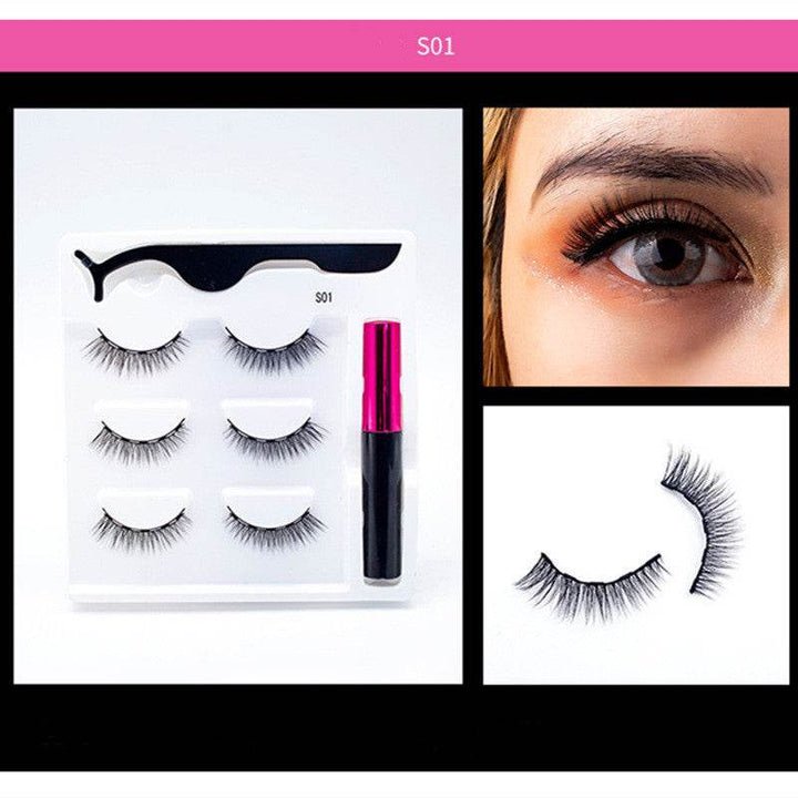 3 Pairs Of Magnetic Eyelashes - ZEYTONCART