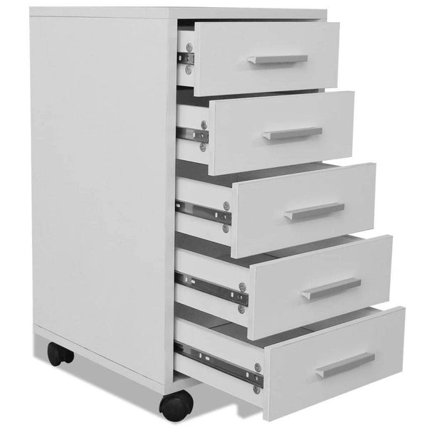 ZytonCart 5 Drawer File Cabinet for Office Storage - ZEYTONCART