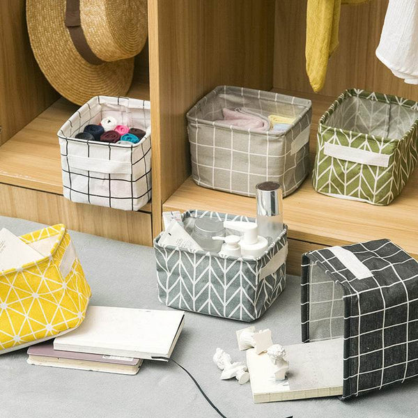 Zeyton Foldable Cotton Storage Basket - Stylish Organizer - ZEYTONCART