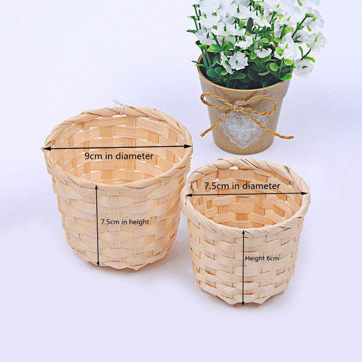 Zeyton Handmade Bamboo Storage Basket - Eco-Friendly Design - ZEYTONCART