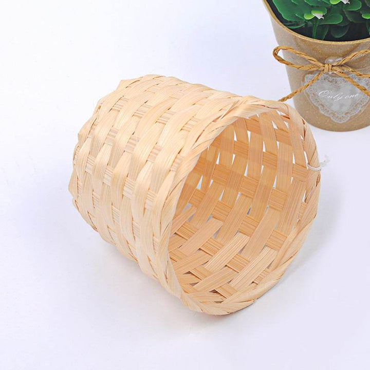 Zeyton Handmade Bamboo Storage Basket - Eco-Friendly Design - ZEYTONCART