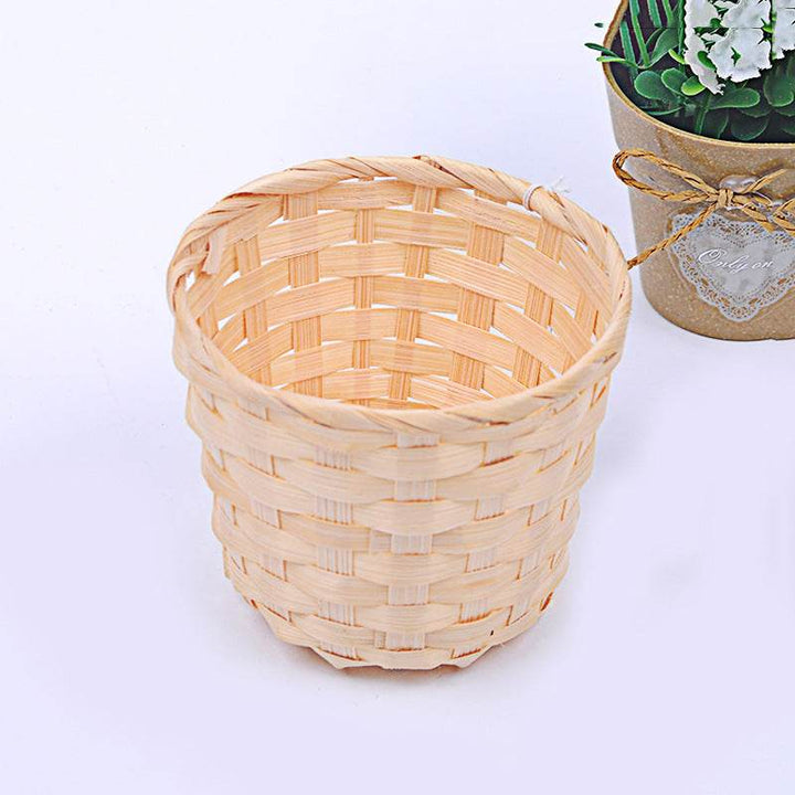 Zeyton Handmade Bamboo Storage Basket - Eco-Friendly Design - ZEYTONCART