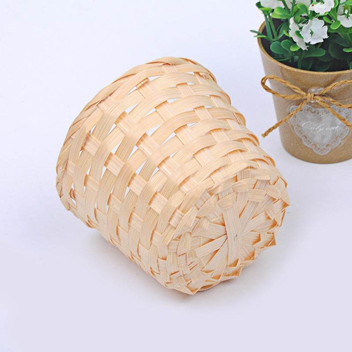 Zeyton Handmade Bamboo Storage Basket - Eco-Friendly Design - ZEYTONCART