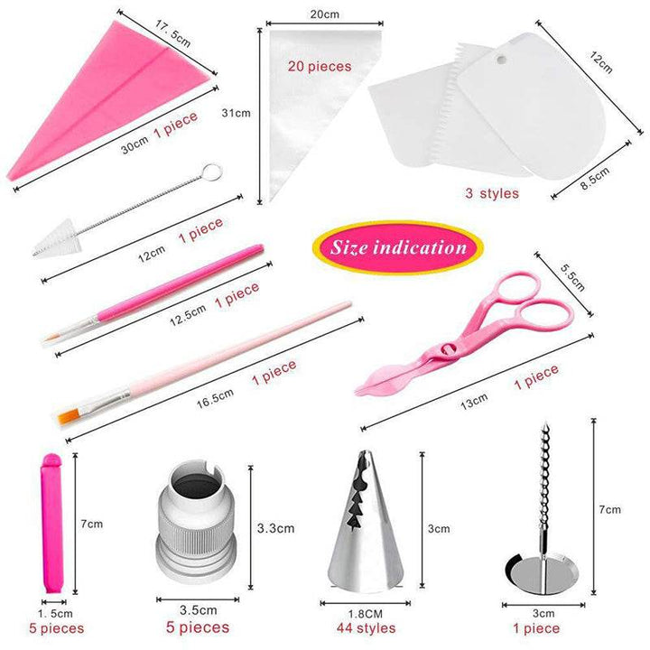 ZEYTON CART Icing Piping Nozzles Kit for Stunning Cakes - ZEYTONCART