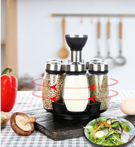 ZEYTON CART Lightweight Spice Bottle Set with Holder - ZEYTONCART