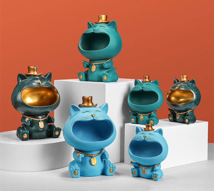 ZEYTON CART Living Room Storage Decor Cat Figurines - ZEYTONCART