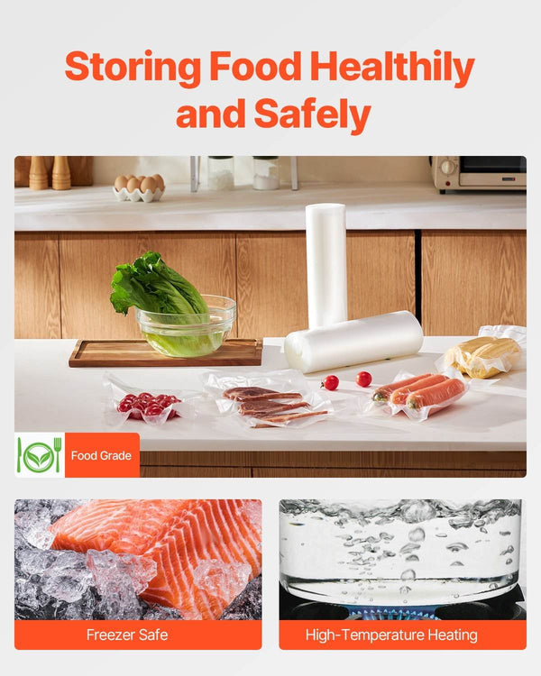 ZEYTON CART Long Roll Vacuum Bags for Food Storage - ZEYTONCART
