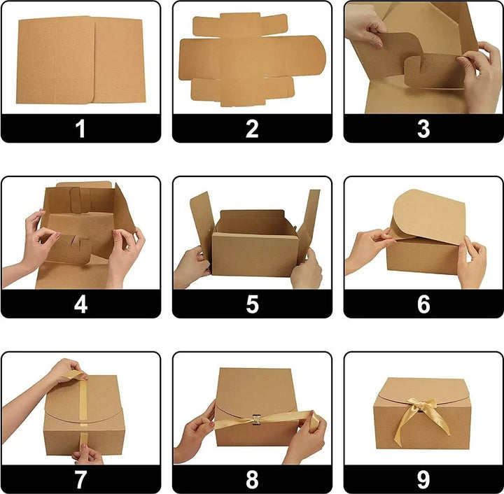 ZEYTON CART Paper Gift Bags with Ribbon - Stylish Set - ZEYTONCART