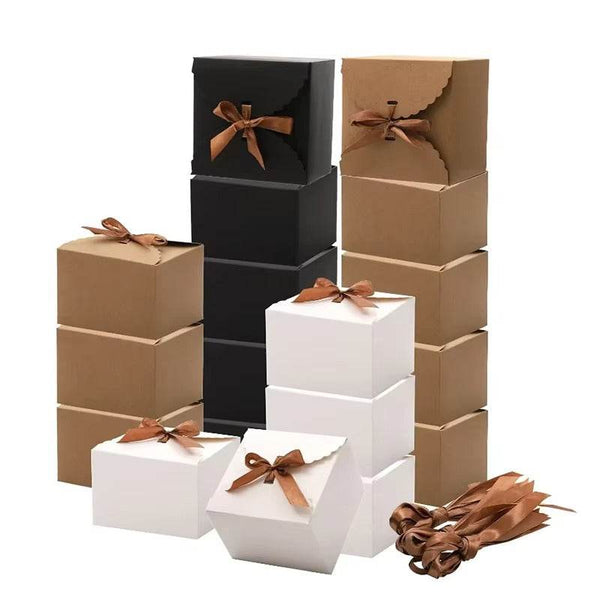 ZEYTON CART Paper Gift Bags with Ribbon - Stylish Set - ZEYTONCART