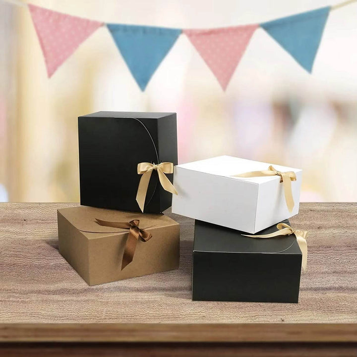 ZEYTON CART Paper Gift Bags with Ribbon - Stylish Set - ZEYTONCART