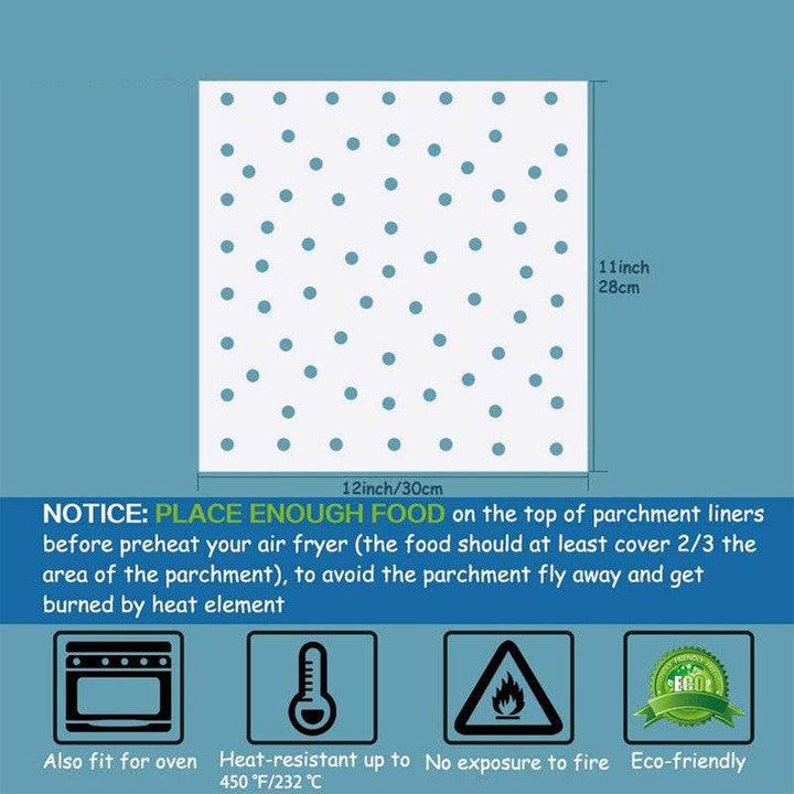 Rectangular Air Fryer Steamer Paper - ZEYTONCART
