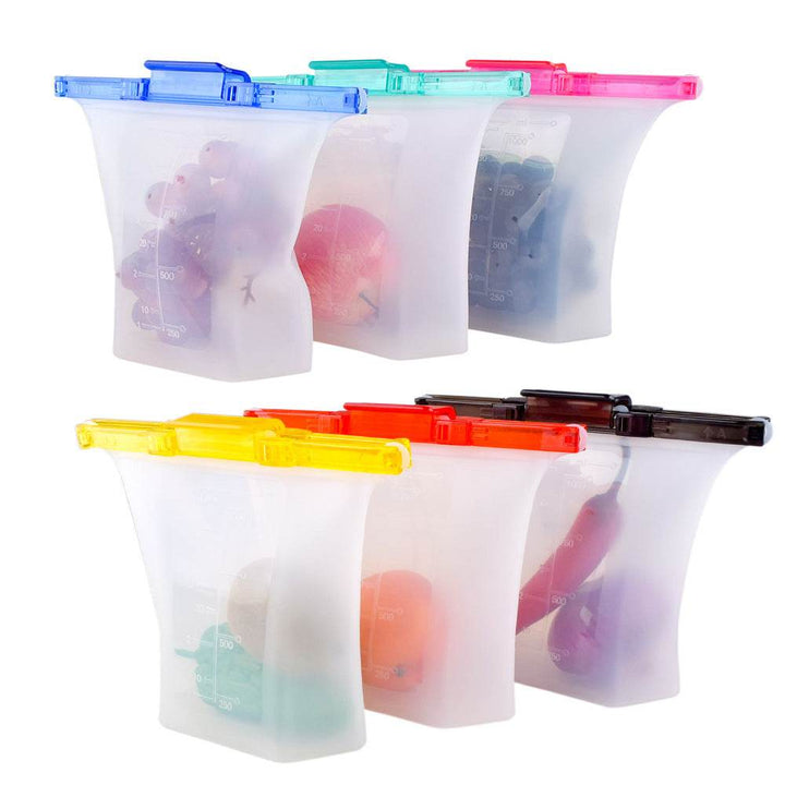 Silicone Food Storage Bags for Fresh Produce & Meal Prep - ZEYTONCART
