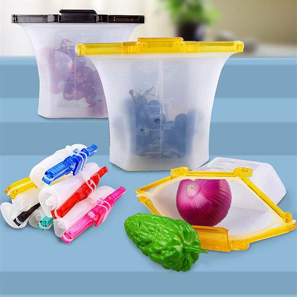 Silicone Food Storage Bags for Fresh Produce & Meal Prep - ZEYTONCART