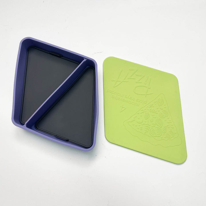 Silicone Pizza Storage Box with Slice Dividers - ZEYTONCART