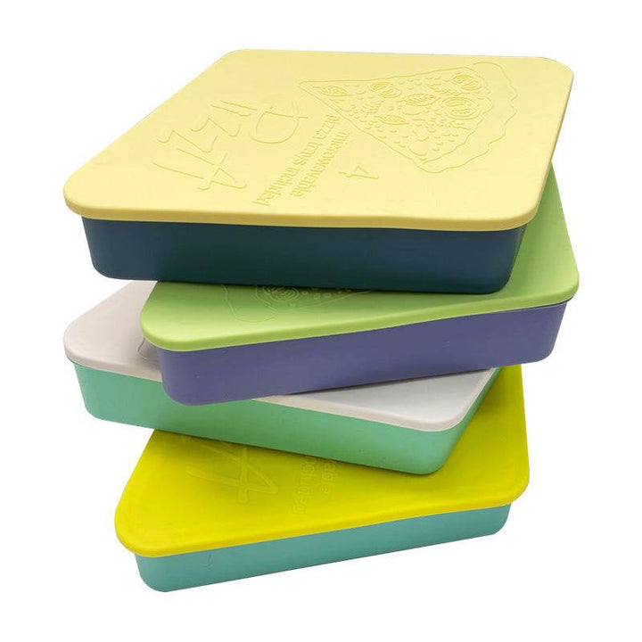 Silicone Pizza Storage Box with Slice Dividers - ZEYTONCART