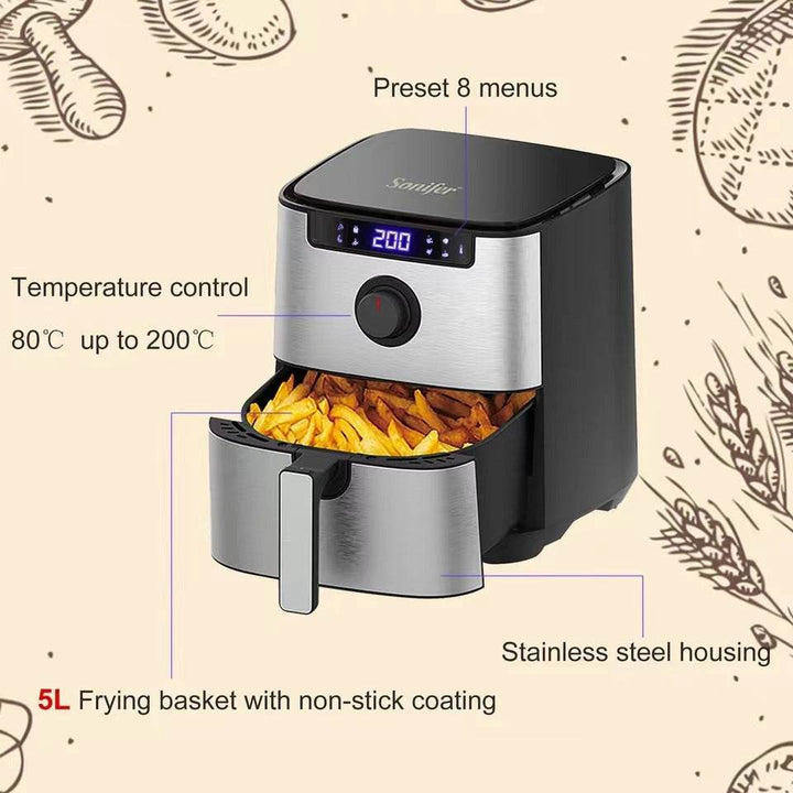 Zeyton 50L Air Fryer with Touchscreen for Healthy Cooking - ZEYTONCART