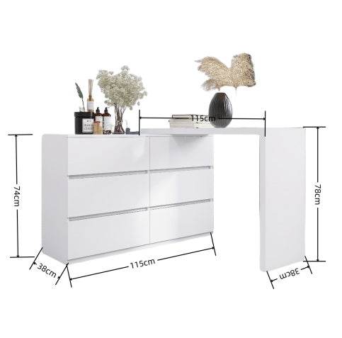 ZytonCart 6 Drawer Storage Unit for Home Organization - ZEYTONCART
