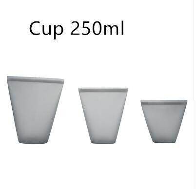 Reusable Clear Plastic Storage Cups - Set of 3 Sizes - ZEYTONCART
