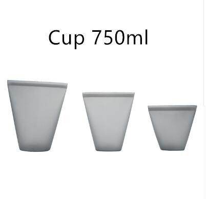 Reusable Clear Plastic Storage Cups - Set of 3 Sizes - ZEYTONCART