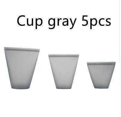 Reusable Clear Plastic Storage Cups - Set of 3 Sizes - ZEYTONCART