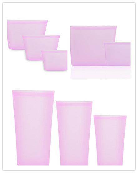 Reusable Clear Plastic Storage Cups - Set of 3 Sizes - ZEYTONCART