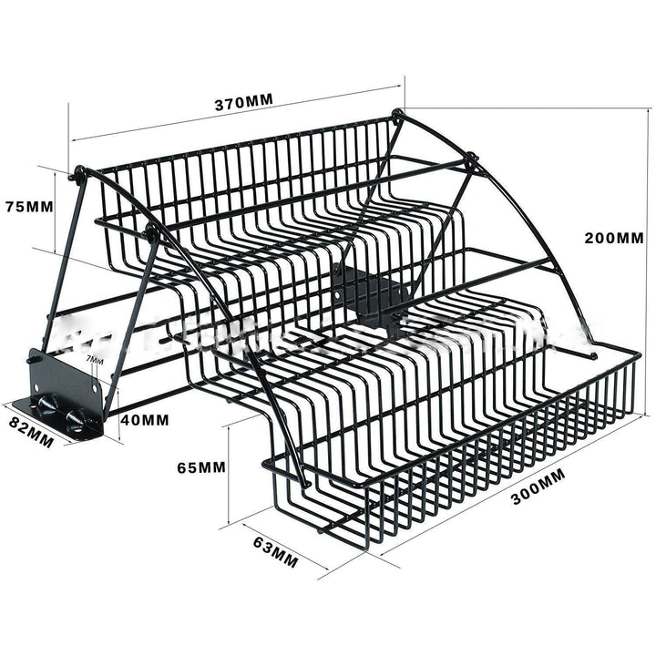 ZEYTON CART Wall Mounted Spice Rack for Organized Storage - ZEYTONCART